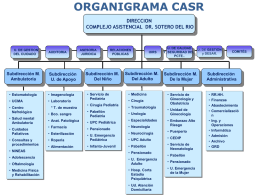 Organigrama CASR - Complejo Asistencial Dr. Sotero del Rio