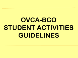 Student Related Activities