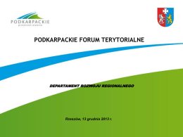 Podkarpackie Forum Terytorialne