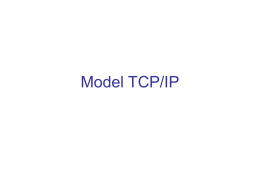 Warstwy modelu TCP/IP