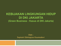 Kebijakan Lingkungan Hidup di DKI Jakarta