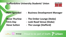 the slides from Staffordshire University