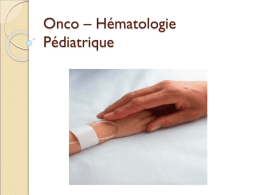 Onco – Hématologie Pédiatrique - Archive-Host