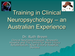 Training in neuro-psychology