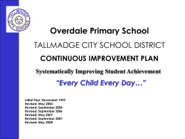 Overdale Primary School - Tallmadge City Schools