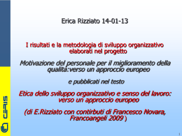Scarica la presentazione di Erica Rizziato