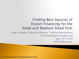 John A. Emens - CFS International Capital Corp