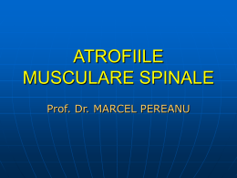 Atrofiile musculare spinale