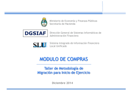 Presentacion Compras SLU - Administración Financiera