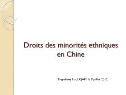 Droits des minorités ethniques en Chine