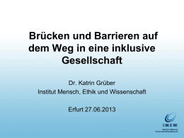 Sehen Sie hier die Präsentation von Frau Dr. Grüber