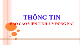 thong tin BCV TU