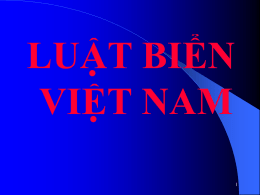 Slide tuyên truyền Luật Biển Việt Nam