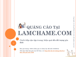 Quảng cáo tại lamchame.com
