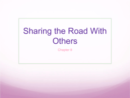 Sharing the Road With Others