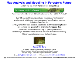 PowerPoint - Berry and Associates Spatial Information Systems
