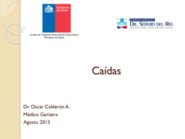 Dr. Oscar Calderon - Sindrome Geriatrico Caidas