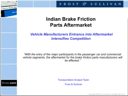 Indian Brake Friction Parts Aftermarket Vehicle