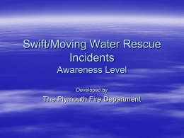 NFPA 1670 Water Rescue Awareness