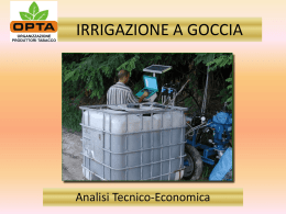 IRRIGAZIONE A GOCCIA - Fattoria Autonoma Tabacchi