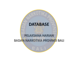 DATABASE - Pemerintah Provinsi Bali