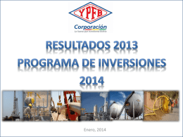YPFB PROGRAMA DE INVERSION 2014