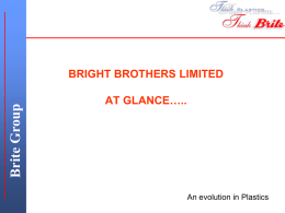 Company Profile - Bright Brothers