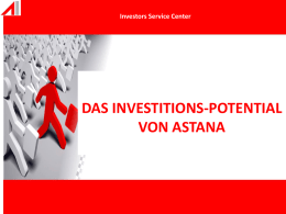 Astana Innovations - Swiss-Kazakh