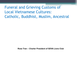 Funeral and Grieving Customs of Local Vietnamese Cultures