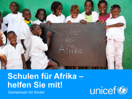 Schulen für Afrika - Paul-Gerhardt-Schule | Bonn