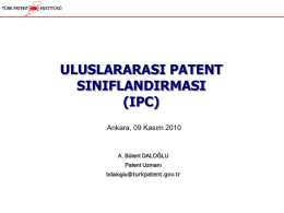 uluslararası patent sınıflandırması