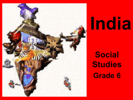 India Social Studies Grade 6 Lesson 1