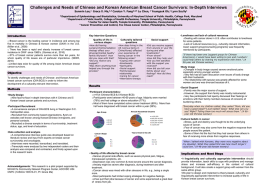 Challenges and Needs of Chinese and Korean American Breast