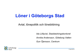 Löner i Göteborgs Stad