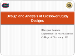 Design and Analysis of Pharmacodynamic Crossover Studies