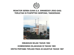 Reaktor RSG