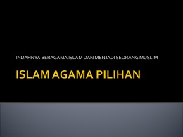ISLAM AGAMA PILIHAN - KhalidBasalamah.Com