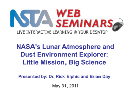 ladee - NSTA Learning Center - National Science Teachers