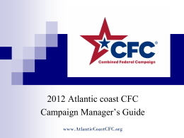 CFC - Atlantic Coast Combined Federal Campaign