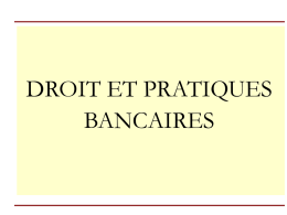 Les Comptes Bancaires