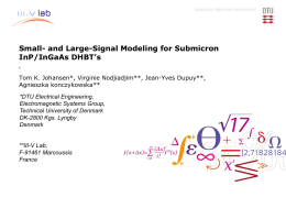 and Large-Signal Modeling for Submicron InP/InGaAs - MOS-AK