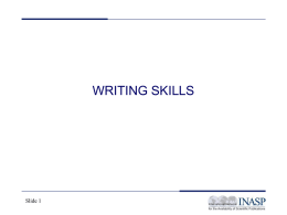 Presentation_Writing skills