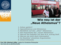 Soziologische Hintergründe des „neuen Atheismus“