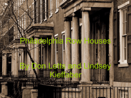 Philadelphia Row Houses 1