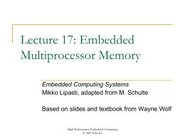 PPT - ECE 751 Embedded Computing Systems