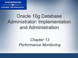Oracle 10g Database Administrator: Implementation and