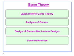 Slide Deck 2 - Game Theory Lab, CSA