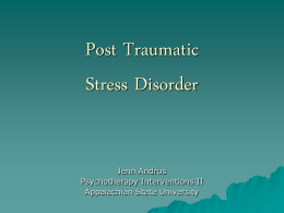 Post Traumatic - Appalachian State University