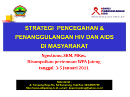 013 Strategi Warga Peduli AIDS di Jateng, 27 Des 2010 oleh KPAP