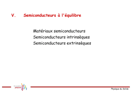 Semiconducteurs extrinsèques